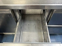 Alinox - rvs professionele koelwerkbank met 6 laden - afbeelding 7 van  8