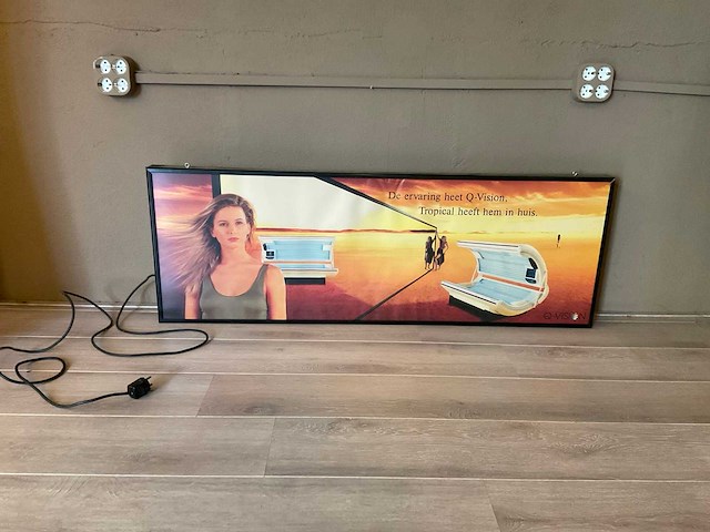 Alisun sunvision zonnebank reclame lichtbak - afbeelding 1 van  1