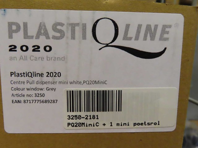All care - plastiqline 20 mini - poetsrol dispenser met rol (12x) - afbeelding 3 van  4