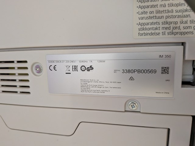 All-in-one printer ricoh, im 350 - afbeelding 5 van  6