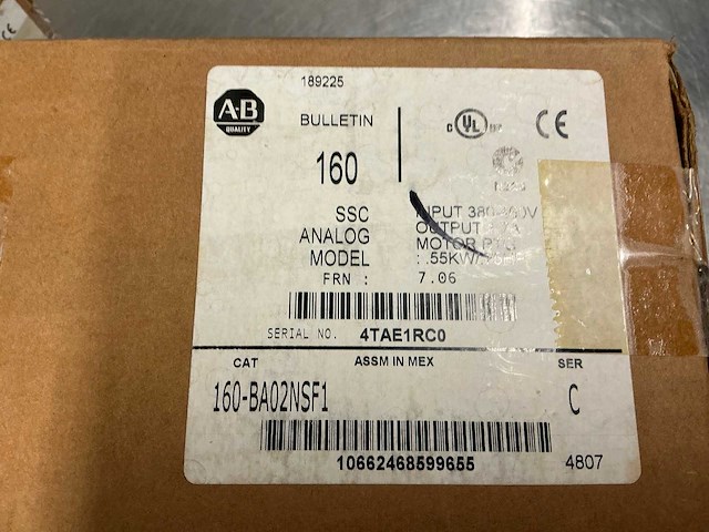 Allen bradley 160-ba02nsf1 speed controller - afbeelding 7 van  9