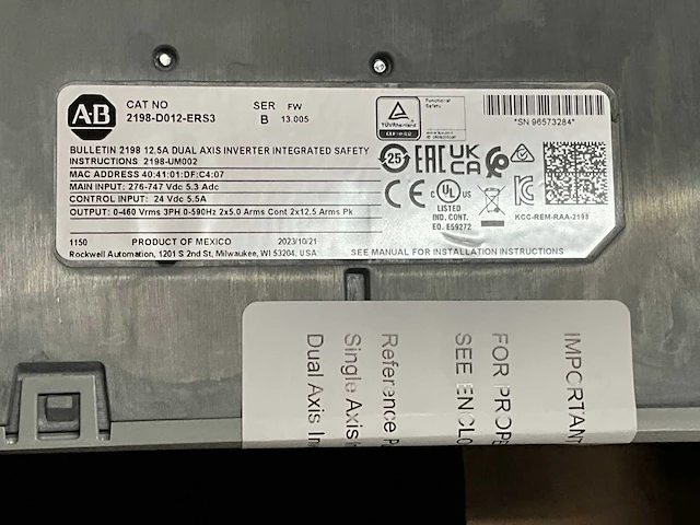 Allen bradley kinetix 5700 aandrijfsystemen en connectoren - afbeelding 6 van  7
