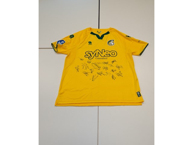 Allessandro shirt - fortuna sittard robey, geel, gesigneerd, xl - afbeelding 1 van  2