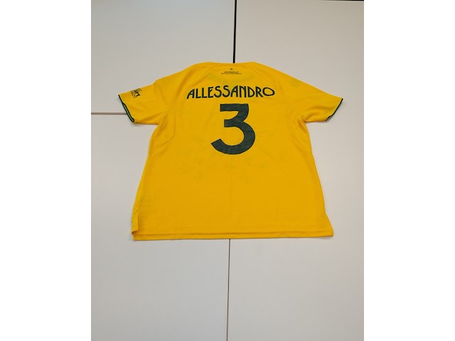 Allessandro shirt - fortuna sittard robey, geel, gesigneerd, xl - afbeelding 2 van  2