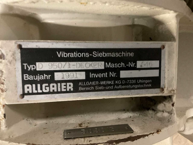 Allgaier d 950/1-decker trilzeef - afbeelding 5 van  6