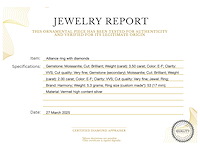 Alliance ring met briljanten - afbeelding 5 van  5