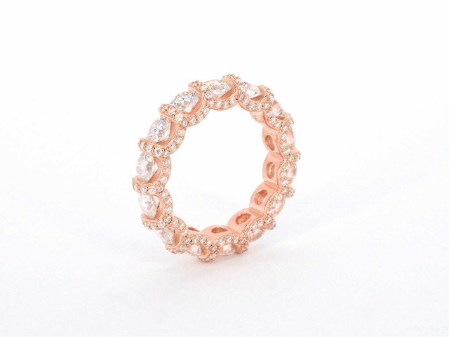 Alliance ring met briljanten - afbeelding 4 van  5