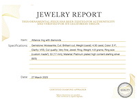 Alliance ring met briljanten - afbeelding 3 van  3