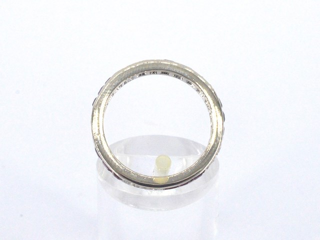 Alliance ring met natuurlijke diamanten en robijnen - afbeelding 6 van  9