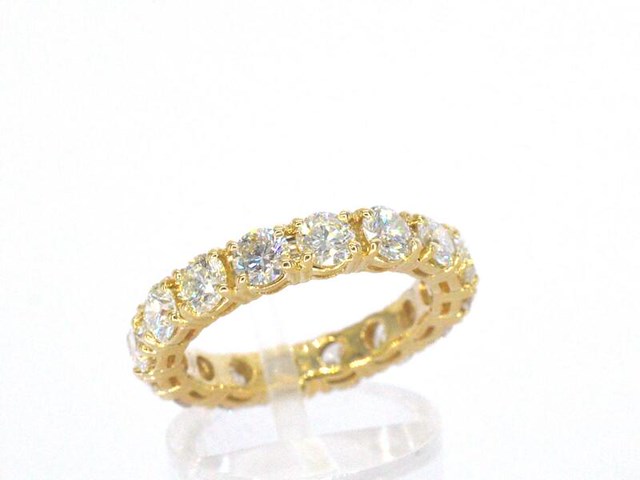 Alliance ring met natuurlijke diamanten - afbeelding 3 van  9