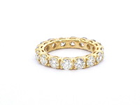Alliance ring met natuurlijke diamanten - afbeelding 5 van  9
