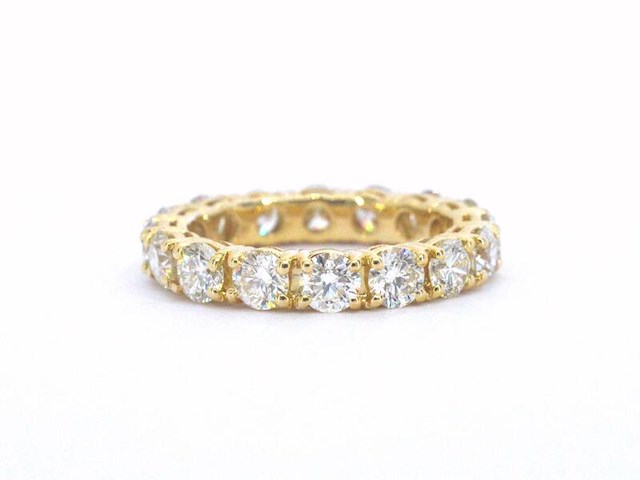 Alliance ring met natuurlijke diamanten - afbeelding 6 van  9