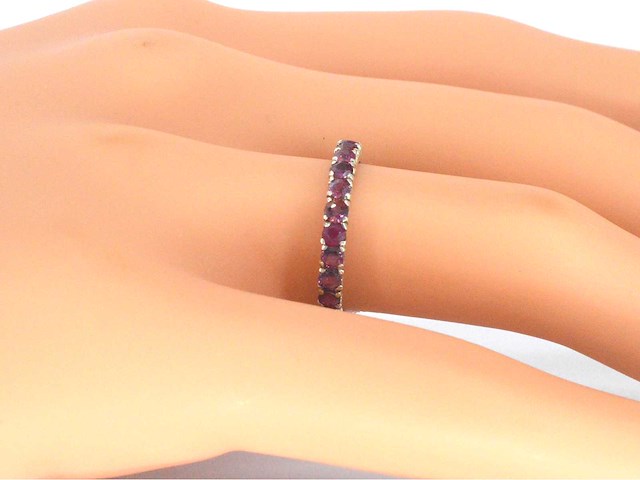 Alliance ring met robijnen - afbeelding 2 van  7