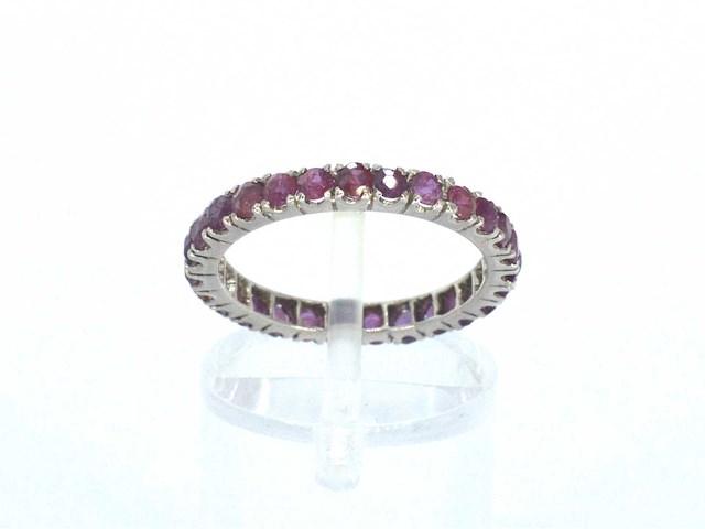 Alliance ring met robijnen - afbeelding 6 van  7