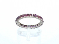 Alliance ring met robijnen - afbeelding 6 van  7