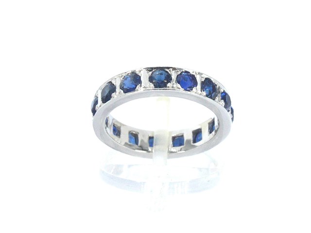Alliance ring met saffieren - afbeelding 1 van  8
