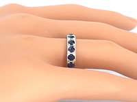 Alliance ring met saffieren - afbeelding 2 van  8