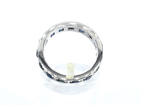 Alliance ring met saffieren - afbeelding 5 van  8