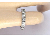 Alliance ring met zeer hoge kwaliteit aan diamanten - afbeelding 3 van  10