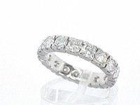 Alliance ring met zeer hoge kwaliteit aan diamanten - afbeelding 5 van  10