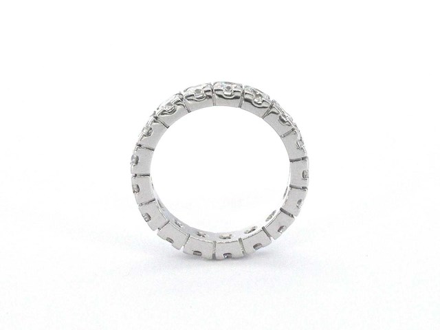 Alliance ring met zeer hoge kwaliteit aan diamanten - afbeelding 6 van  10