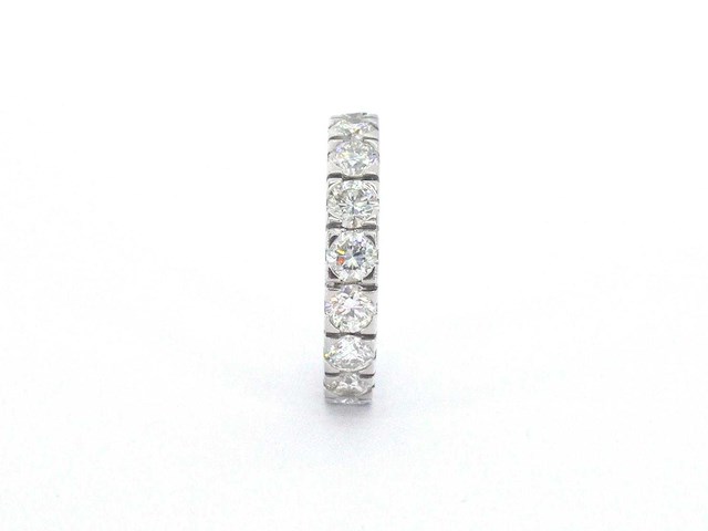 Alliance ring met zeer hoge kwaliteit aan diamanten - afbeelding 9 van  10