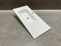 Allibert - 100cm plan polybeton 1v blanc - 821285 - badkamer wastafels 5 stuks - afbeelding 5 van  43