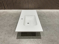 Allibert - 100cm plan polybeton 1v blanc - 821285 - badkamer wastafels 5 stuks - afbeelding 10 van  43