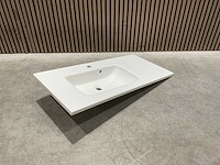 Allibert - 100cm plan polybeton 1v blanc - 821285 - badkamer wastafels 5 stuks - afbeelding 11 van  43