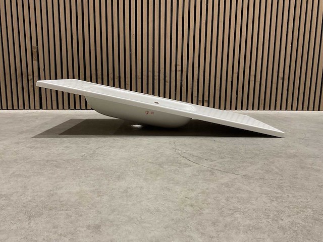 Allibert - 100cm plan polybeton 1v blanc - 821285 - badkamer wastafels 5 stuks - afbeelding 14 van  43