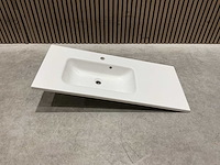Allibert - 100cm plan polybeton 1v blanc - 821285 - badkamer wastafels 5 stuks - afbeelding 15 van  43