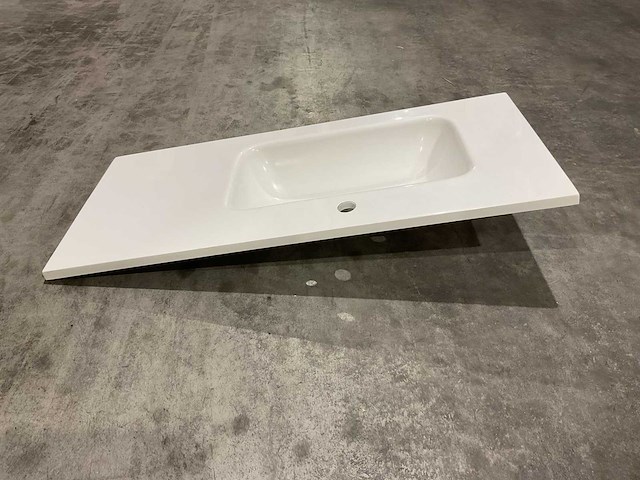 Allibert - 100cm plan polybeton 1v blanc - 821285 - badkamer wastafels 5 stuks - afbeelding 22 van  43