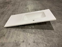 Allibert - 100cm plan polybeton 1v blanc - 821285 - badkamer wastafels 5 stuks - afbeelding 22 van  43