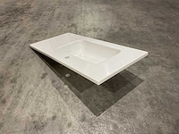 Allibert - 100cm plan polybeton 1v blanc - 821285 - badkamer wastafels 5 stuks - afbeelding 24 van  43