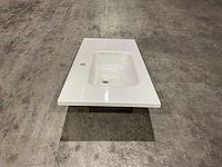 Allibert - 100cm plan polybeton 1v blanc - 821285 - badkamer wastafels 5 stuks - afbeelding 25 van  43