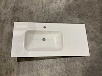 Allibert - 100cm plan polybeton 1v blanc - 821285 - badkamer wastafels 5 stuks - afbeelding 27 van  43