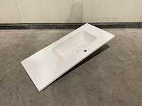 Allibert - 100cm plan polybeton 1v blanc - 821285 - badkamer wastafels 5 stuks - afbeelding 40 van  43