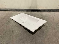 Allibert - 100cm plan polybeton 1v blanc - 821285 - badkamer wastafels 5 stuks - afbeelding 41 van  43