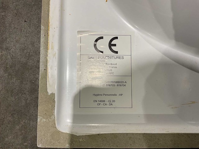 Allibert - 60 cm plan polybeton 1 vasque blanc - 816701 - wasbak - afbeelding 4 van  38
