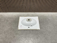 Allibert - 60 cm plan polybeton 1 vasque blanc - 816701 - wasbak - afbeelding 8 van  38
