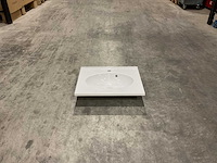 Allibert - 60 cm plan polybeton 1 vasque blanc - 816701 - wasbak - afbeelding 1 van  38