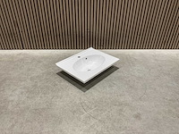 Allibert - 60 cm plan polybeton 1 vasque blanc - 816701 - wasbak - afbeelding 13 van  38