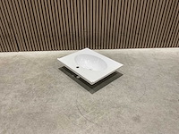 Allibert - 60 cm plan polybeton 1 vasque blanc - 816701 - wasbak - afbeelding 15 van  38