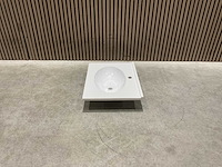 Allibert - 60 cm plan polybeton 1 vasque blanc - 816701 - wasbak - afbeelding 18 van  38