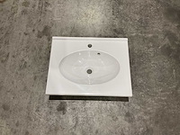 Allibert - 60 cm plan polybeton 1 vasque blanc - 816701 - wasbak - afbeelding 12 van  38
