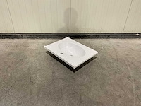 Allibert - 60 cm plan polybeton 1 vasque blanc - 816701 - wasbak - afbeelding 26 van  38