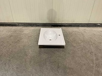 Allibert - 60 cm plan polybeton 1 vasque blanc - 816701 - wasbak - afbeelding 29 van  38