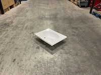 Allibert - 60 cm plan polybeton 1 vasque blanc - 816701 - wasbak - afbeelding 35 van  38
