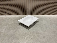 Allibert - 60 cm plan polybeton 1 vasque blanc - 816701 - wasbak - afbeelding 16 van  38