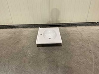 Allibert - 60 cm plan polybeton 1 vasque blanc - 816701 - wasbak - afbeelding 24 van  38
